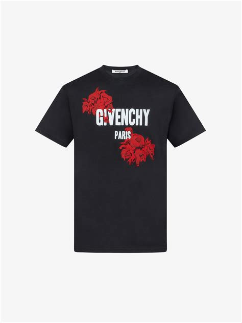 givenchy paris t shirt flower|givenchy paris t shirt sale.